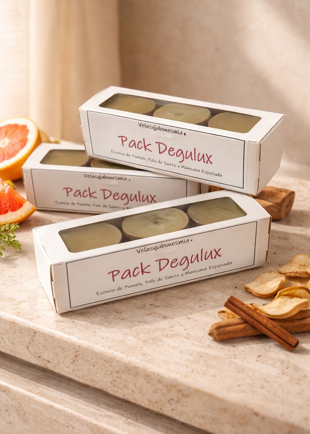 Pack de velas aromáticas en formato mini 
